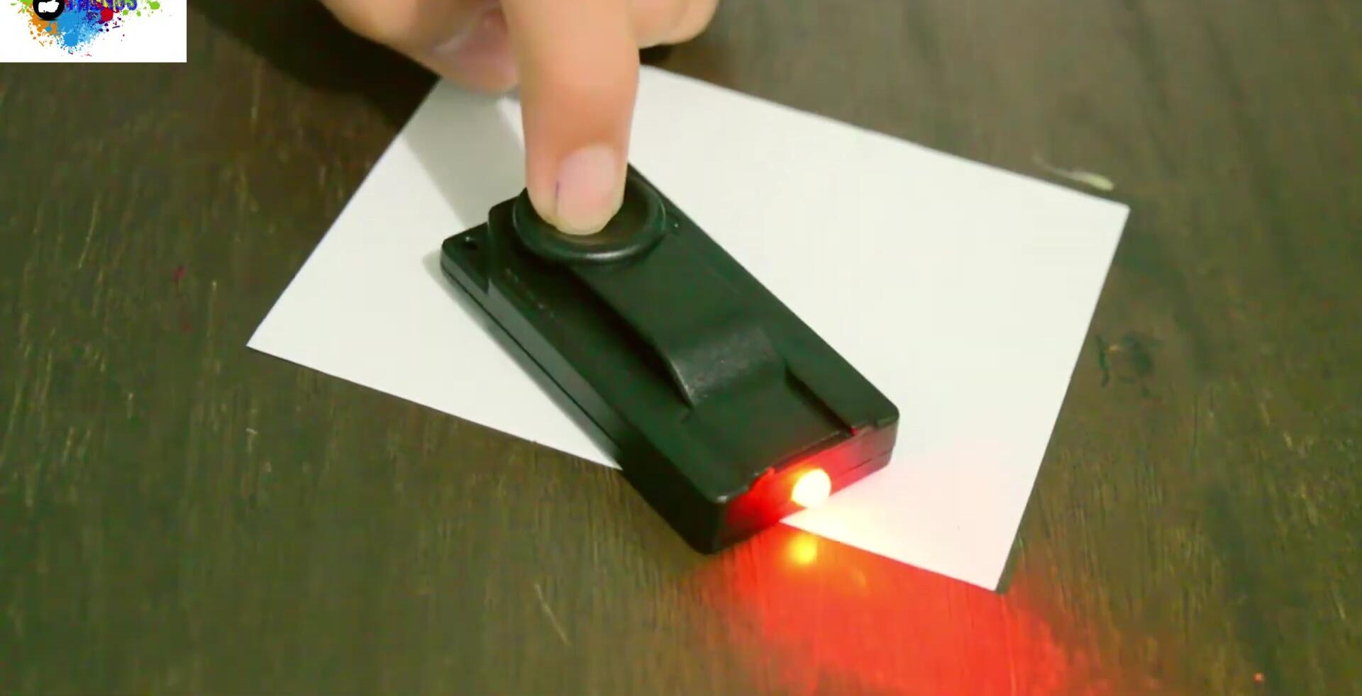 The x-ray secret note being shown