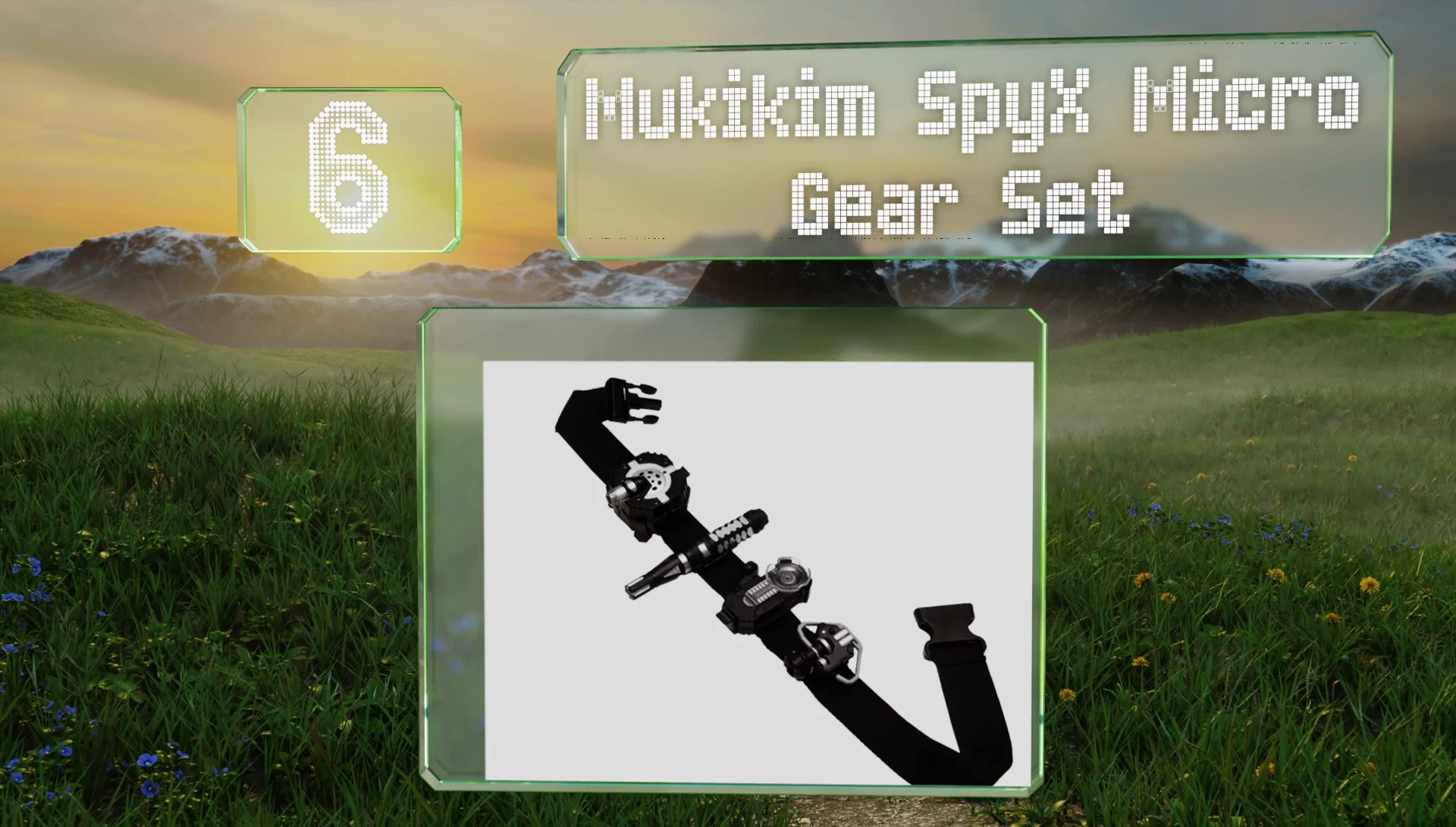 The Mukikim Spy X Micro Gear Set contents