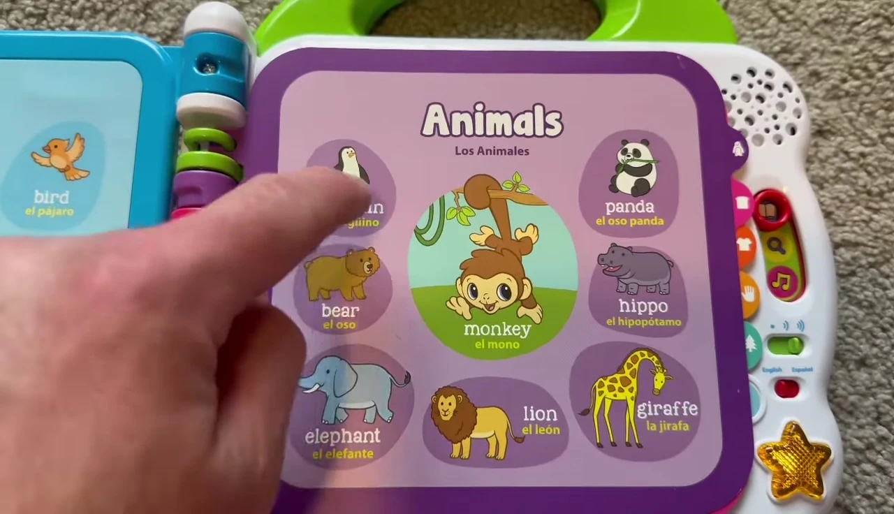 Image showing the page featuring different wild animals.
