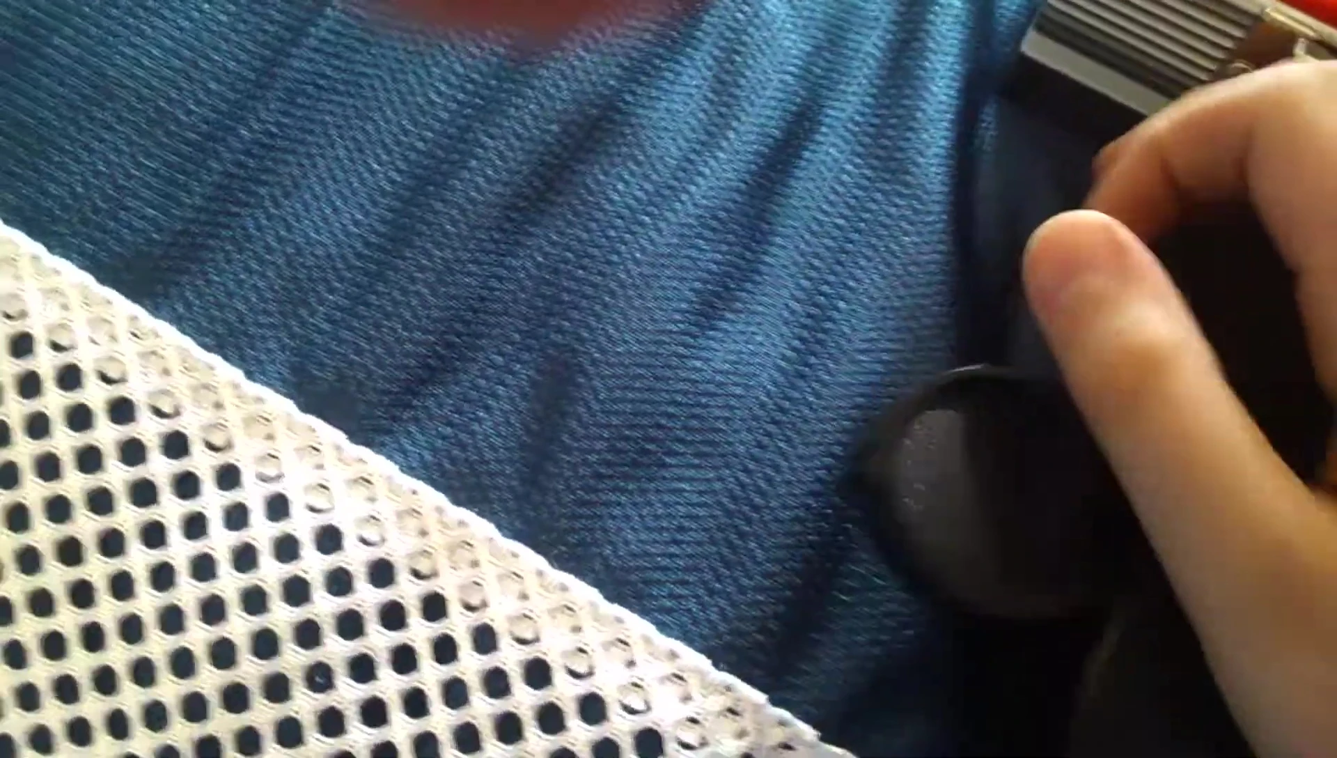 The magnifying glass being used with a yo-yo.