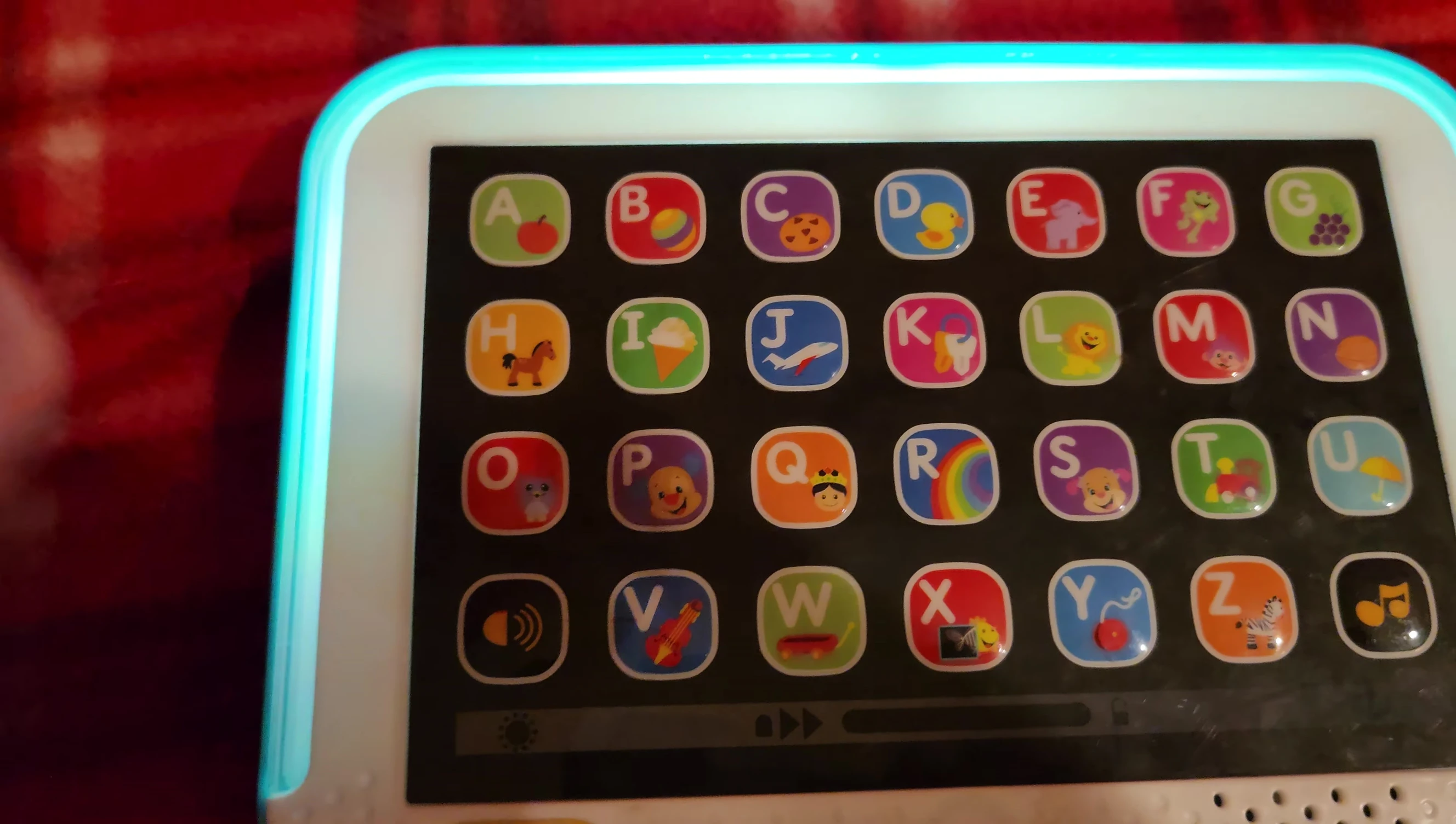 Demonstration of the color recognition feature.