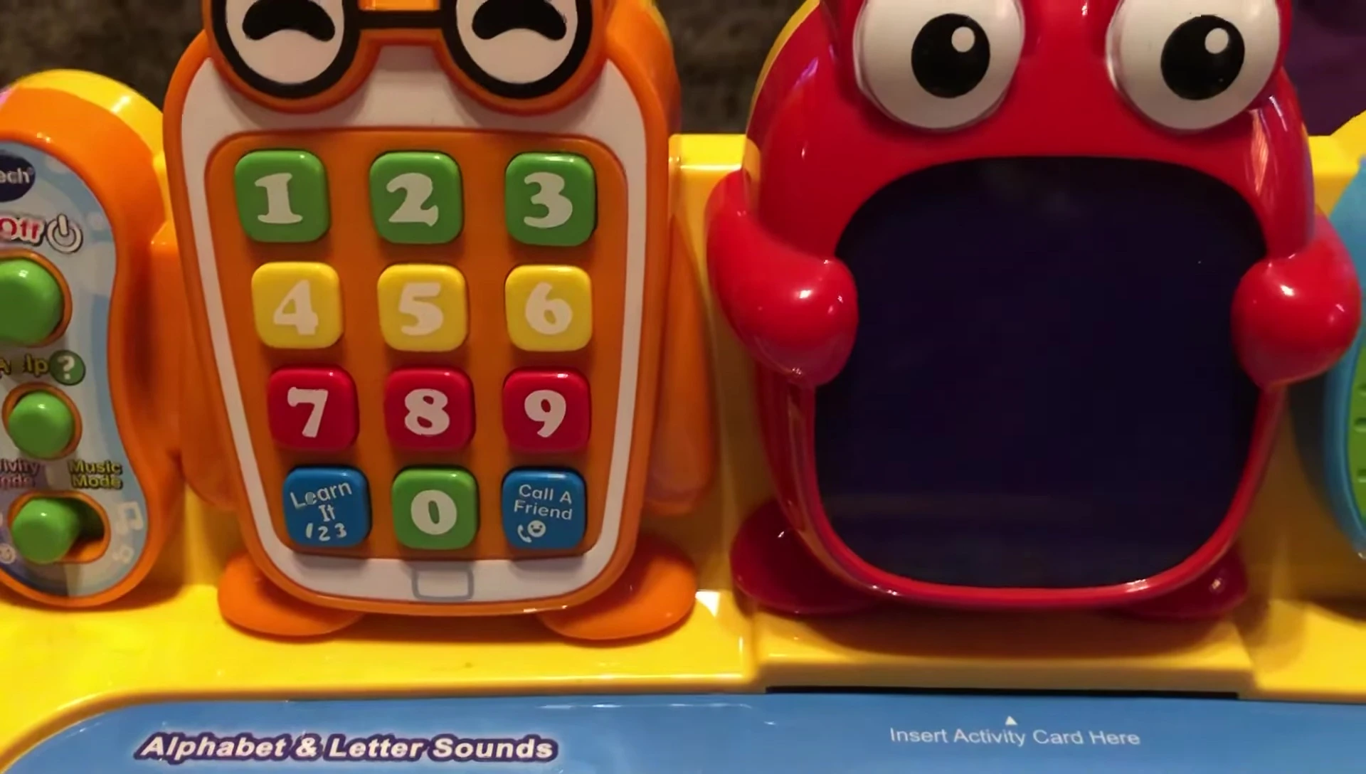 Screen showing shapes for the children to count.