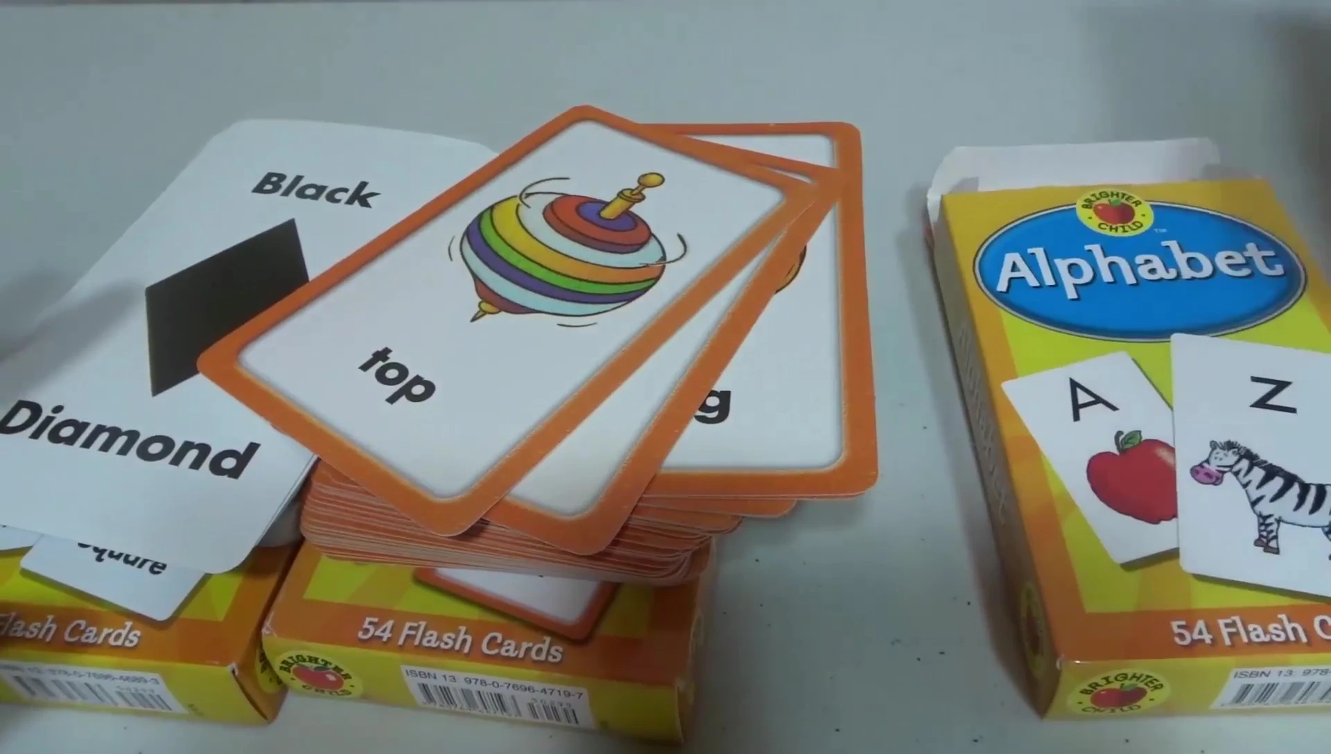 All three flashcard sets together.