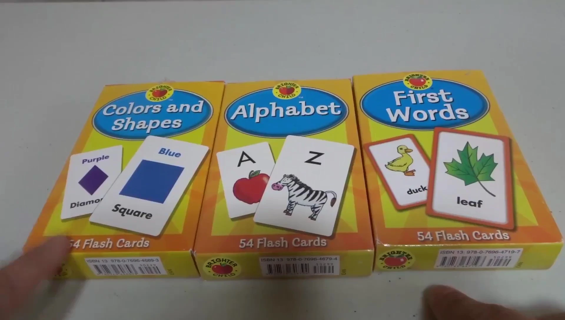 Close-up of the packaging, highlighting the number of cards (54).