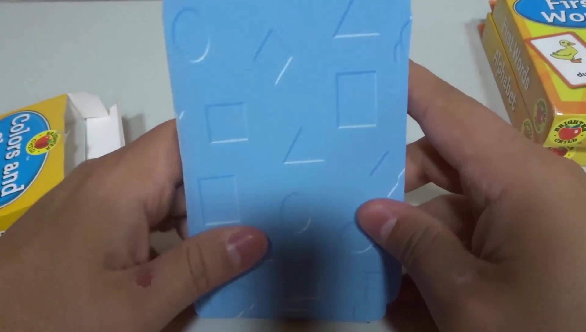 Back of the Colors & Shapes flashcard, showing the names of the shapes.