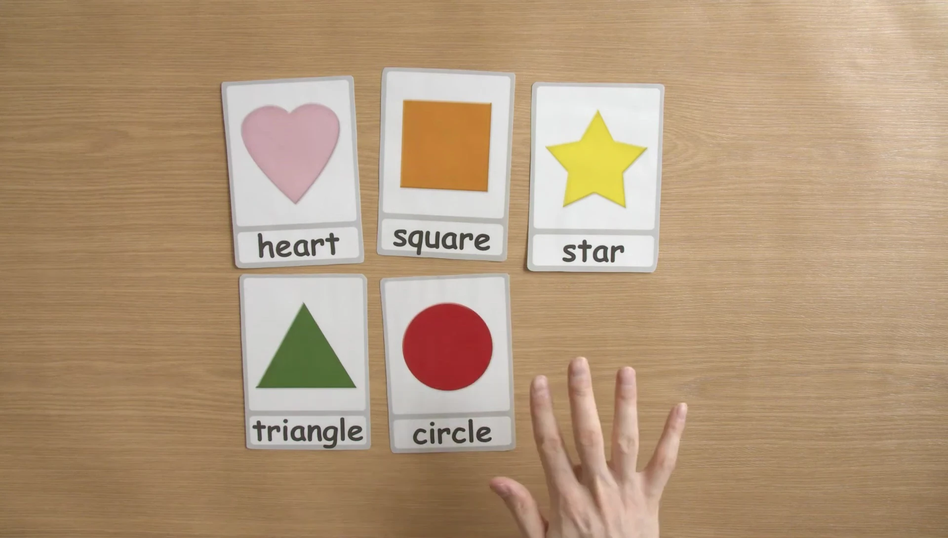 Screenshot of the presenter asking questions about shape attributes.