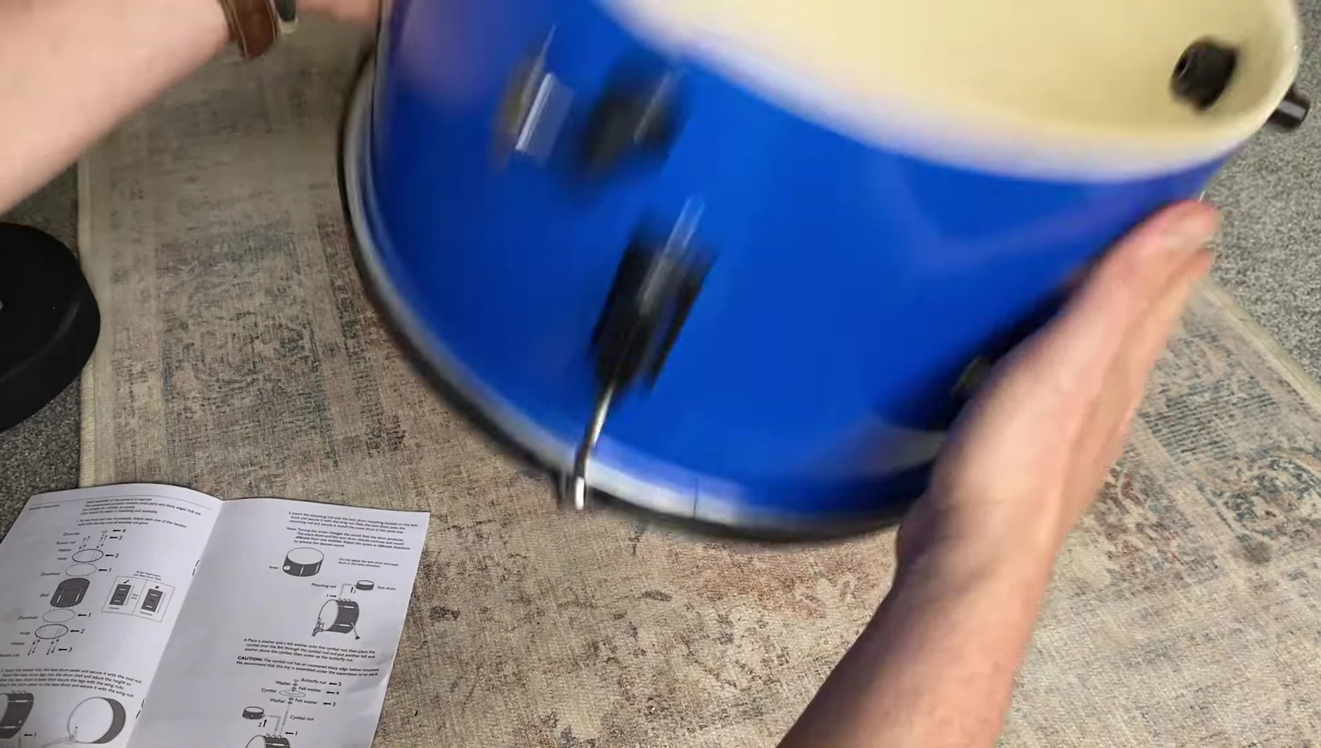 Attaching a drum head