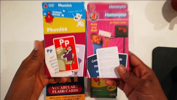 Write spelling words on flashcards or index cards.