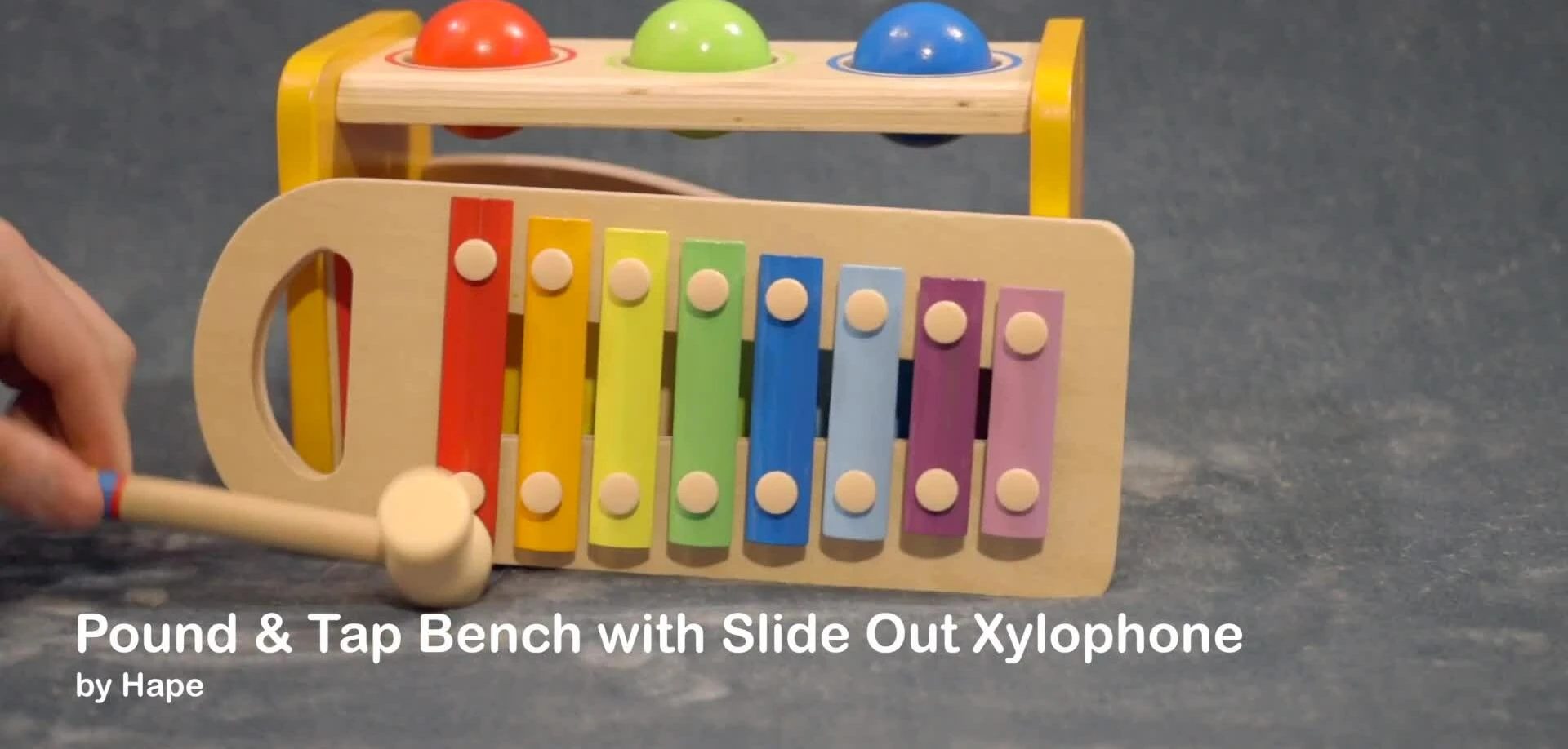 The slide-out xylophone section