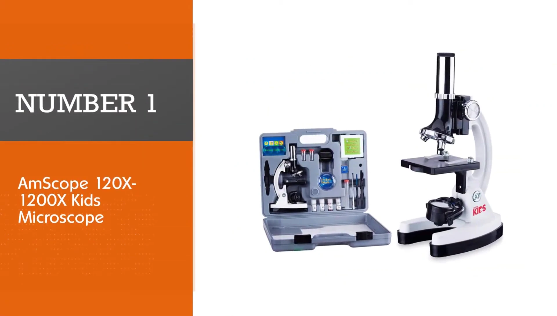 AmScope 120x-1200x Kids Microscope box