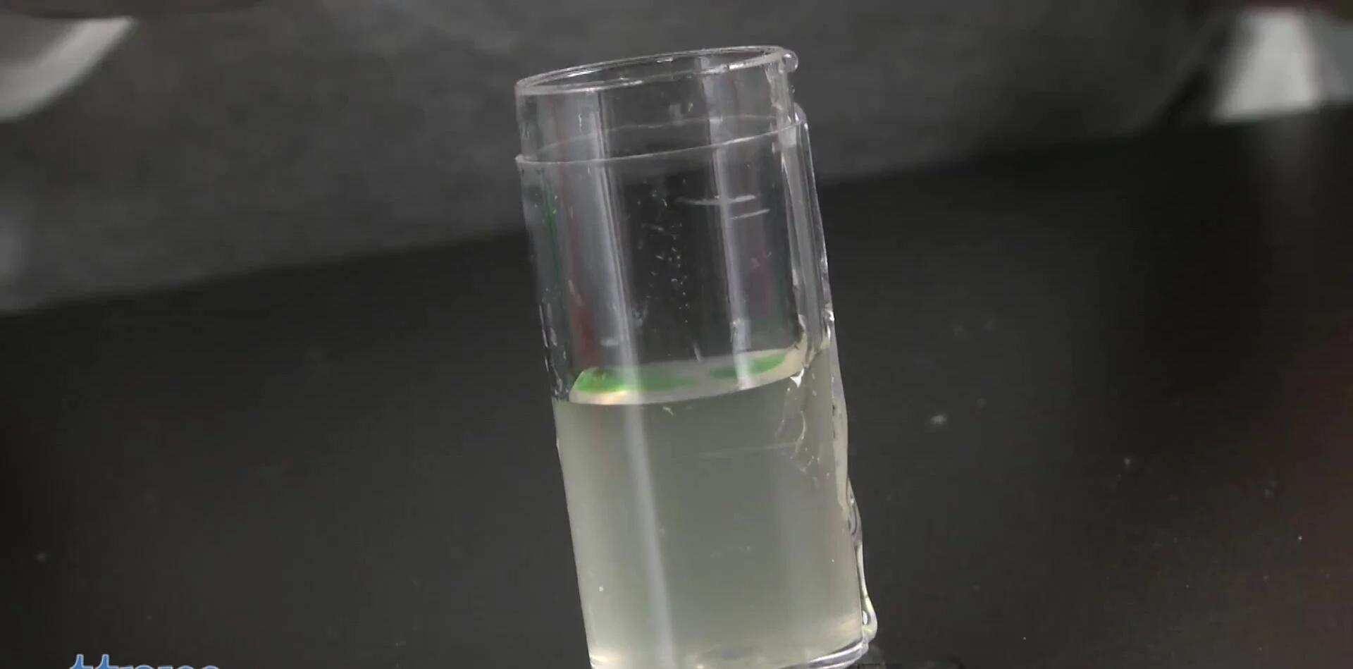 Adding food coloring to the alginate solution