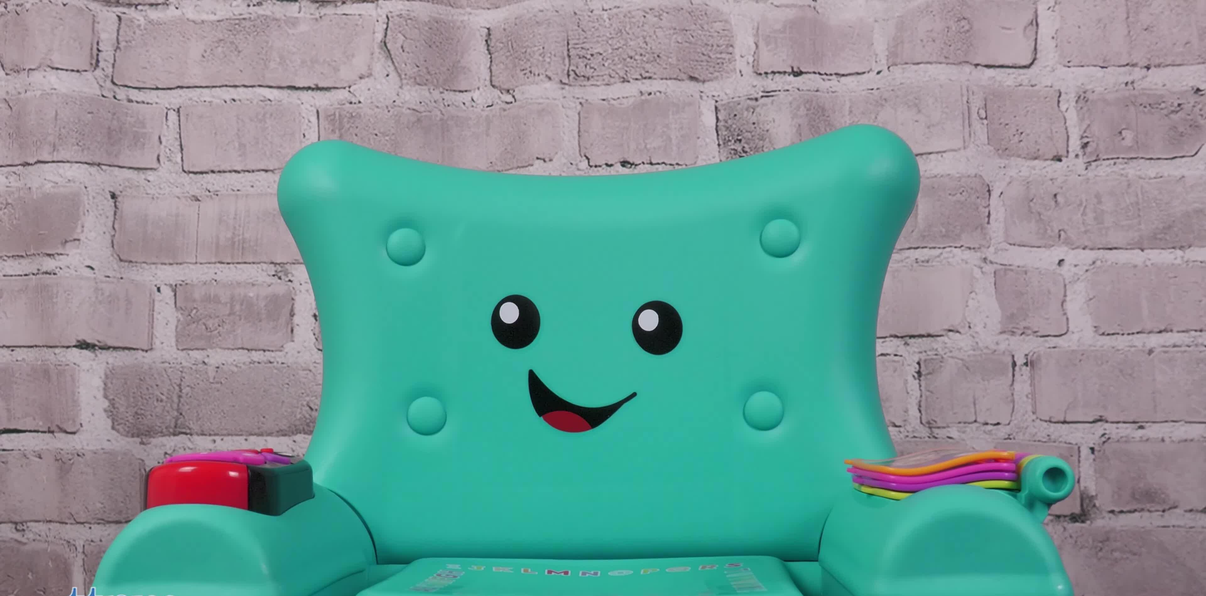 Child interacting with the chair's features
