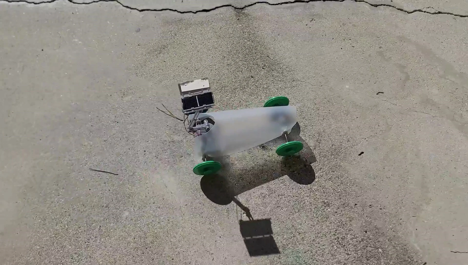 Final shot of the Solar Rover in action