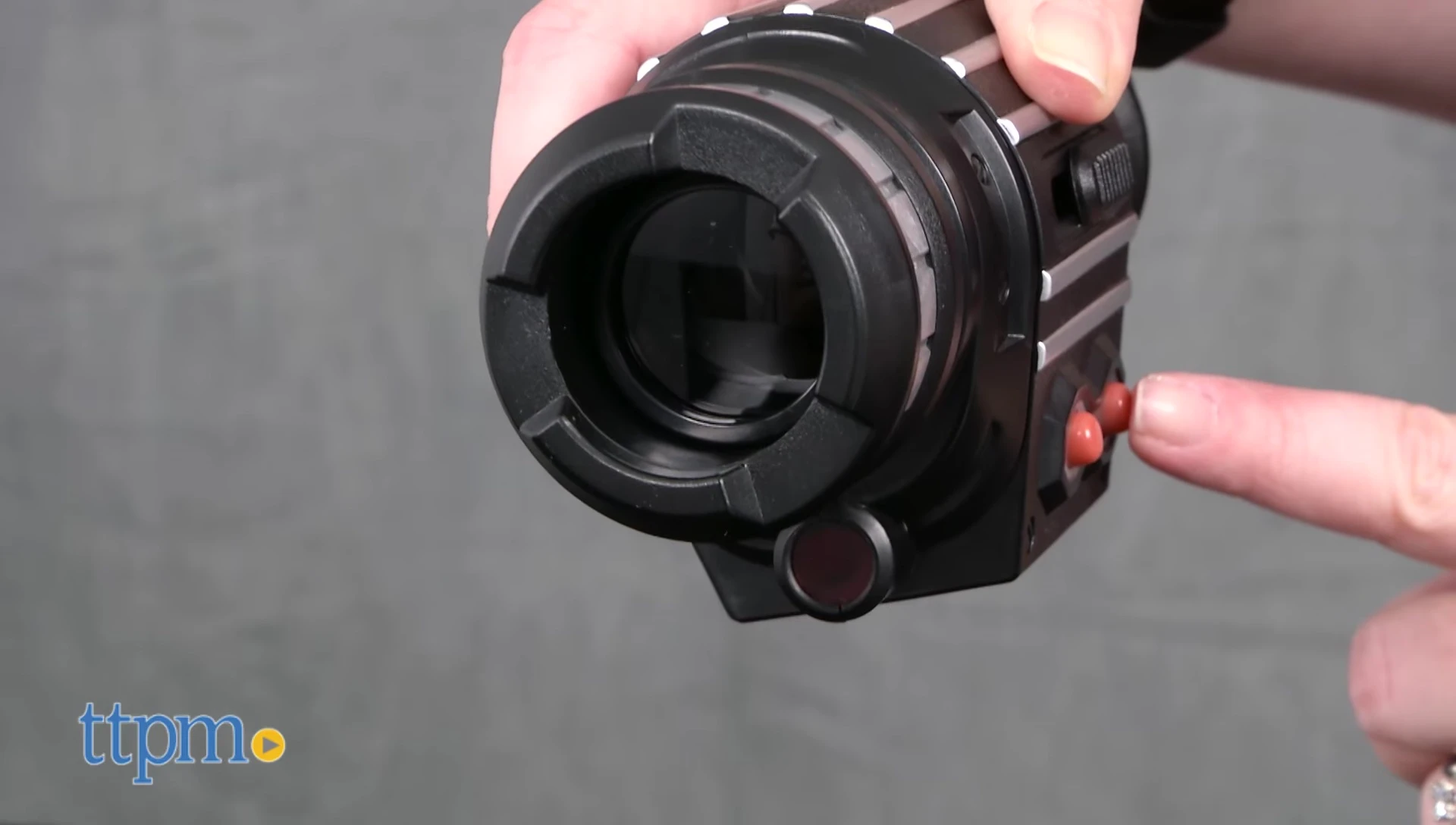 The SpyX Power Scope with its LED lights illuminated