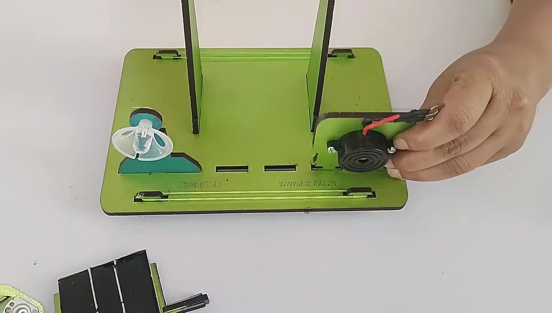 Adding the motor to the base
