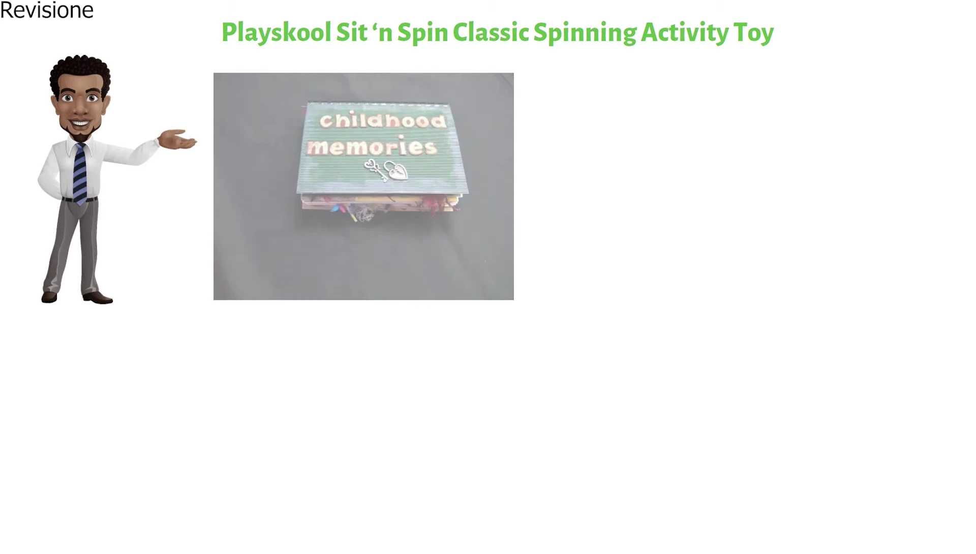Toddler playing with the Sit and Spin toy