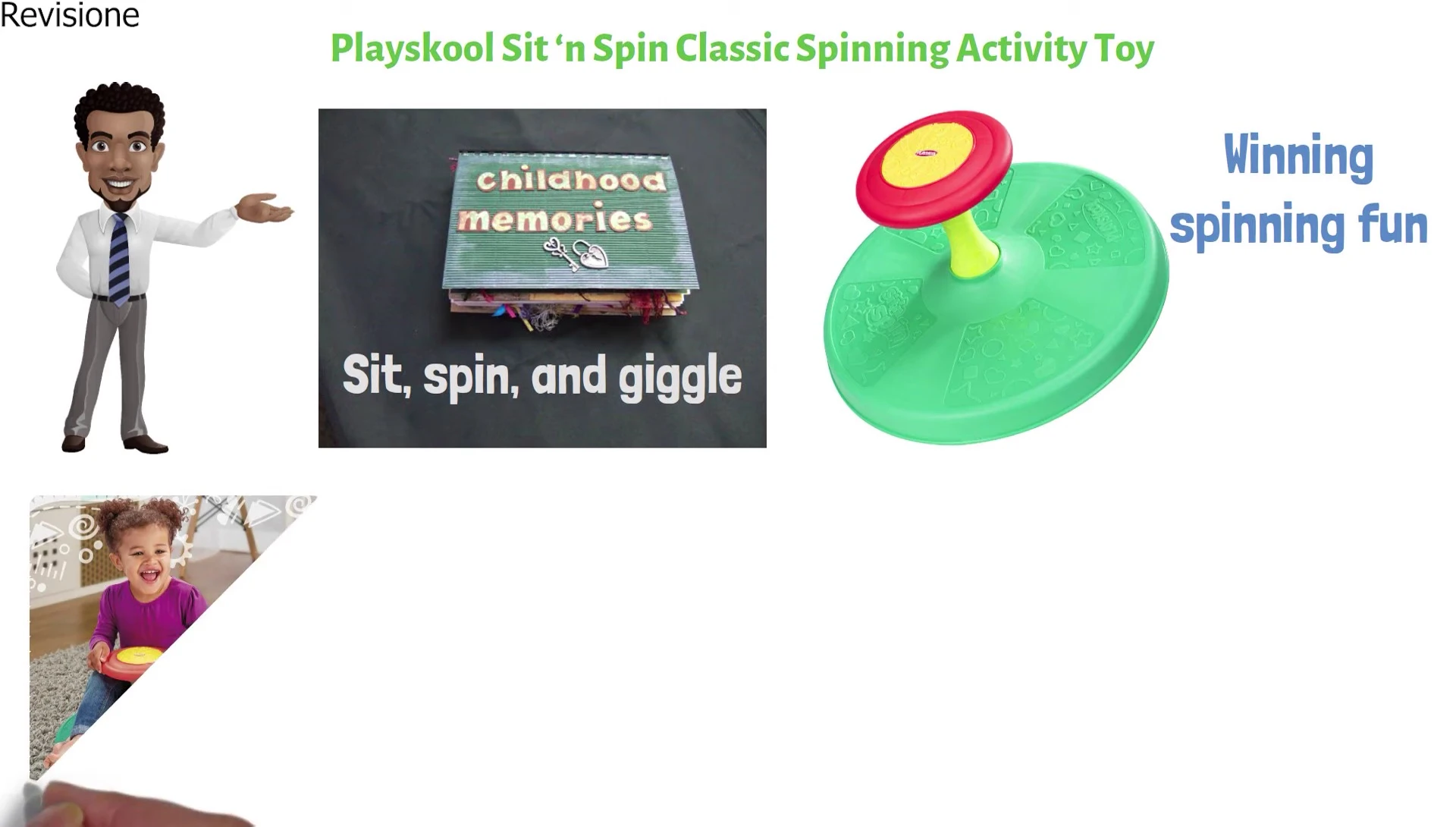 Close-up of the Sit and Spin's spinning mechanism
