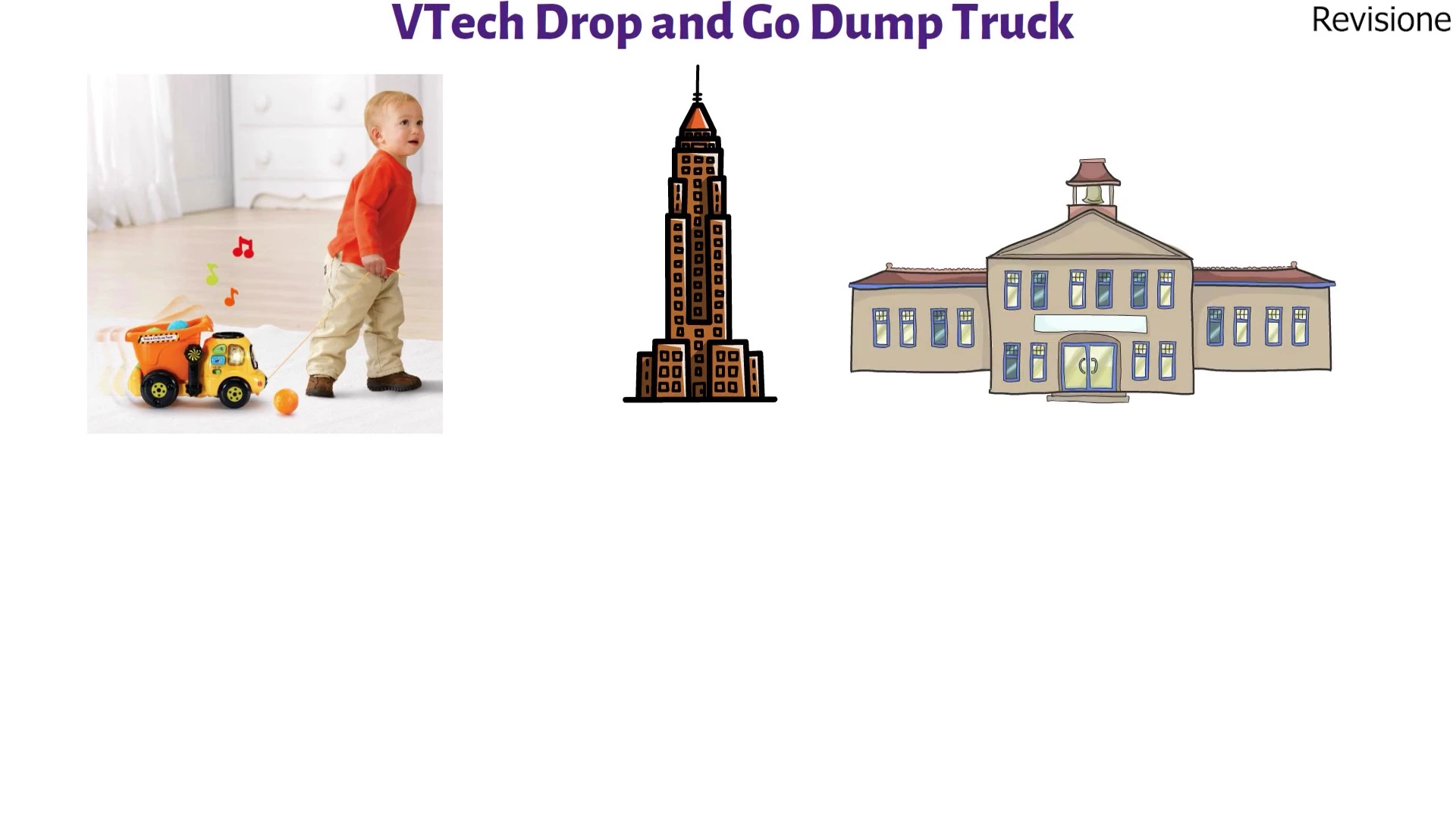 Toddler playing with the dump truck