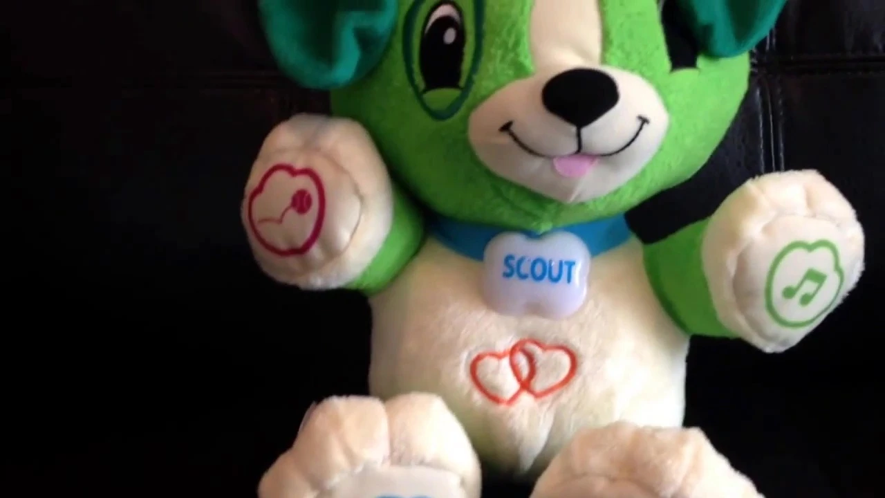 Screen showing the different learning categories of the toy