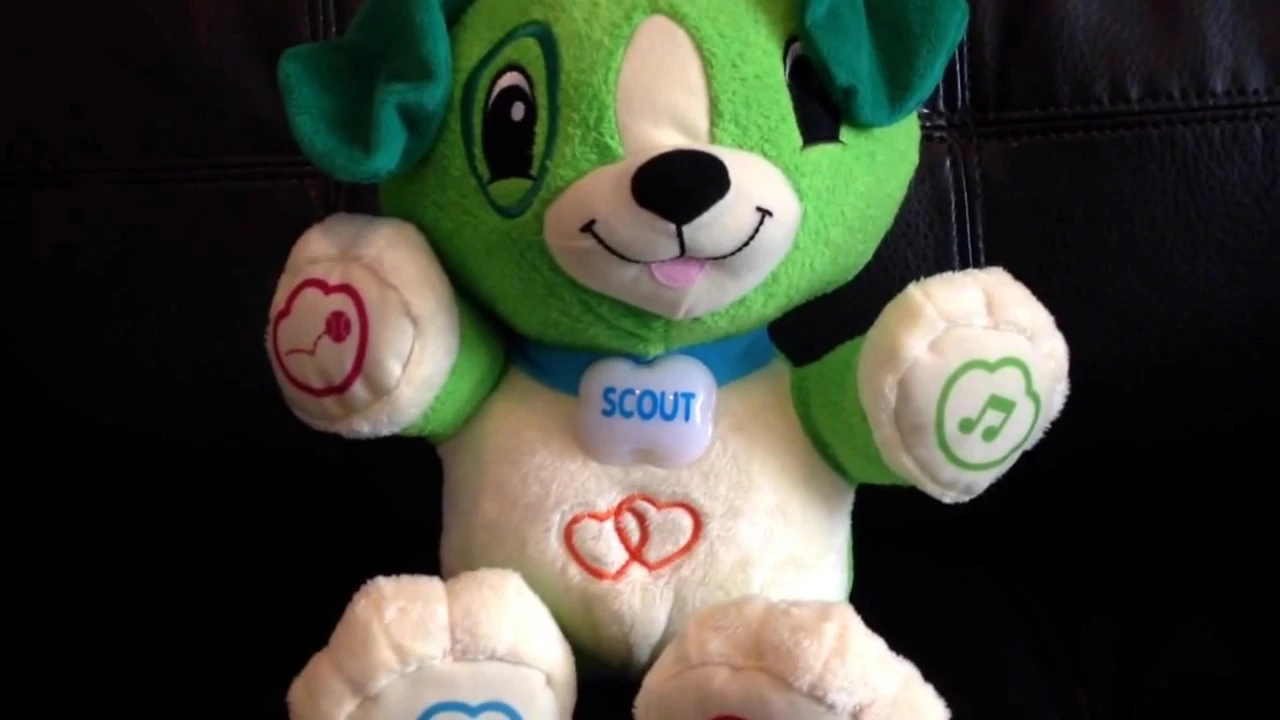 Close-up shot on the toy illustrating its interactive elements