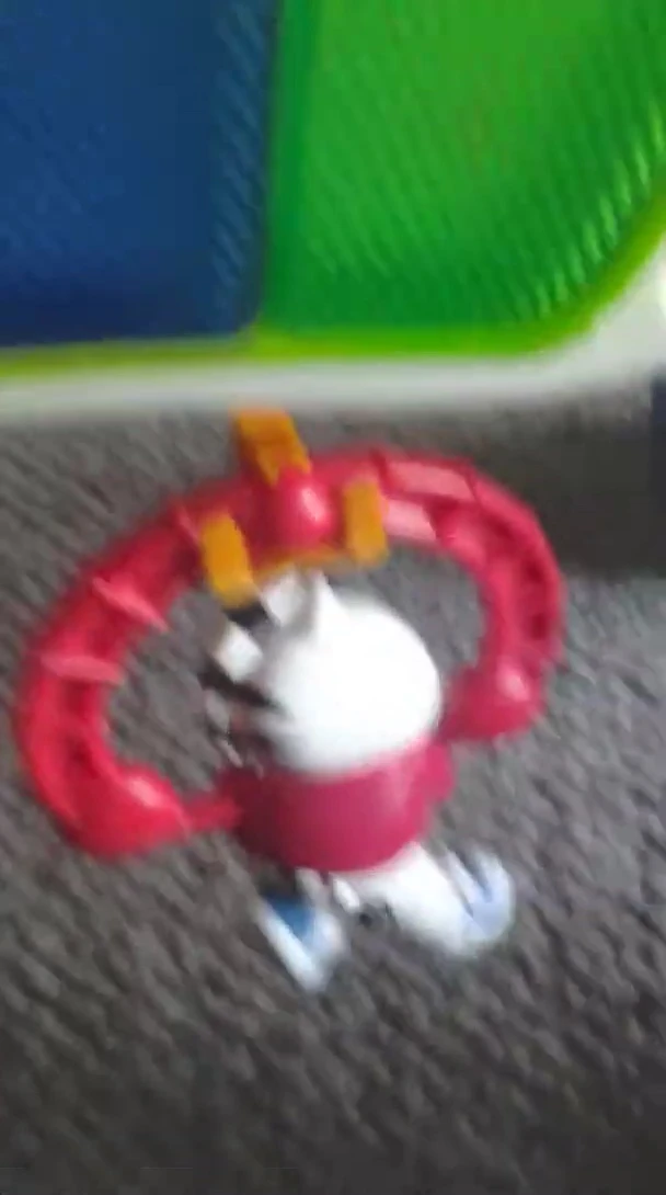 The Fisher-Price stacking rings with various animals on each ring.