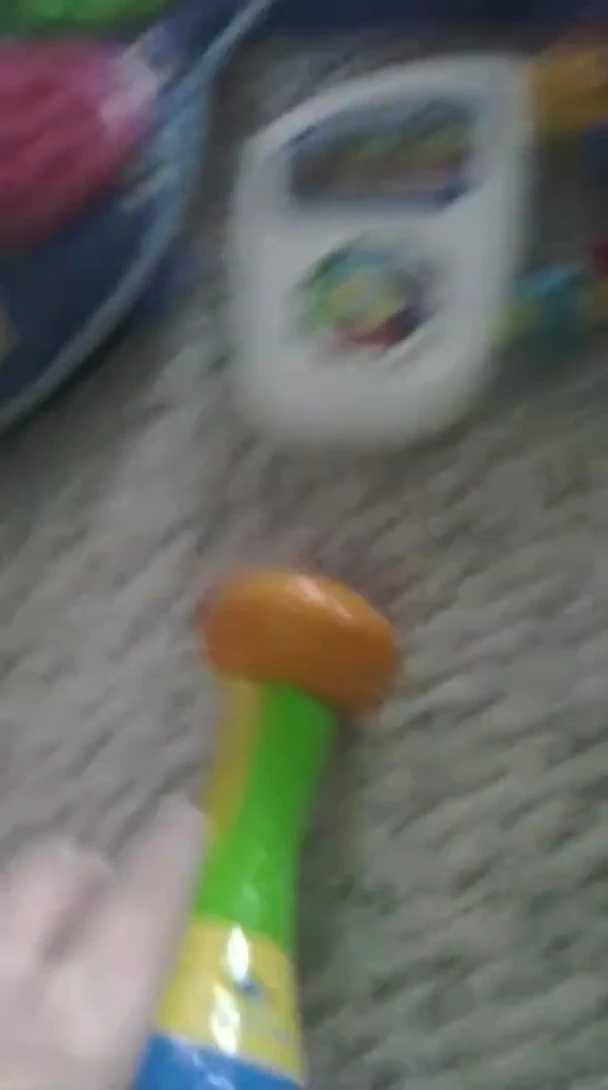 A concluding shot that shows the variety of toys being presented in the video.