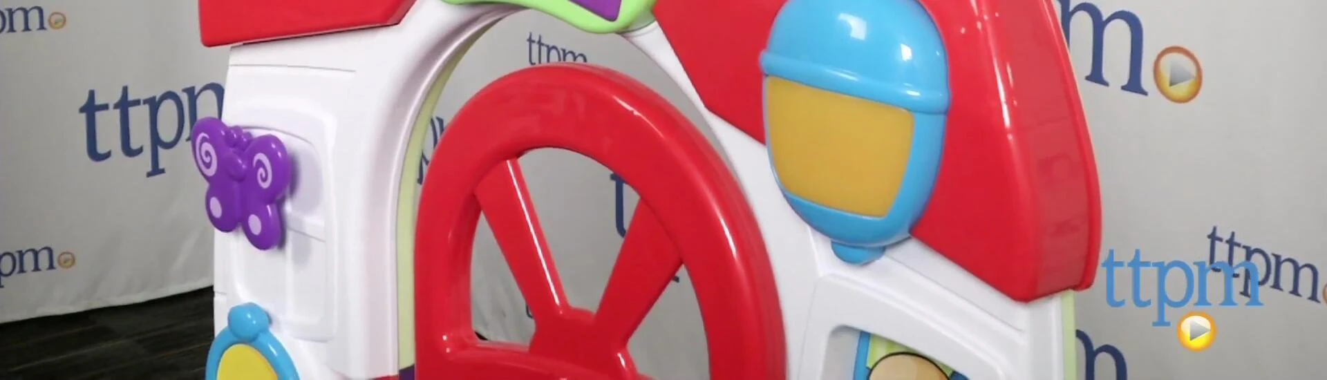 Baby interacting with the toy in stage one.