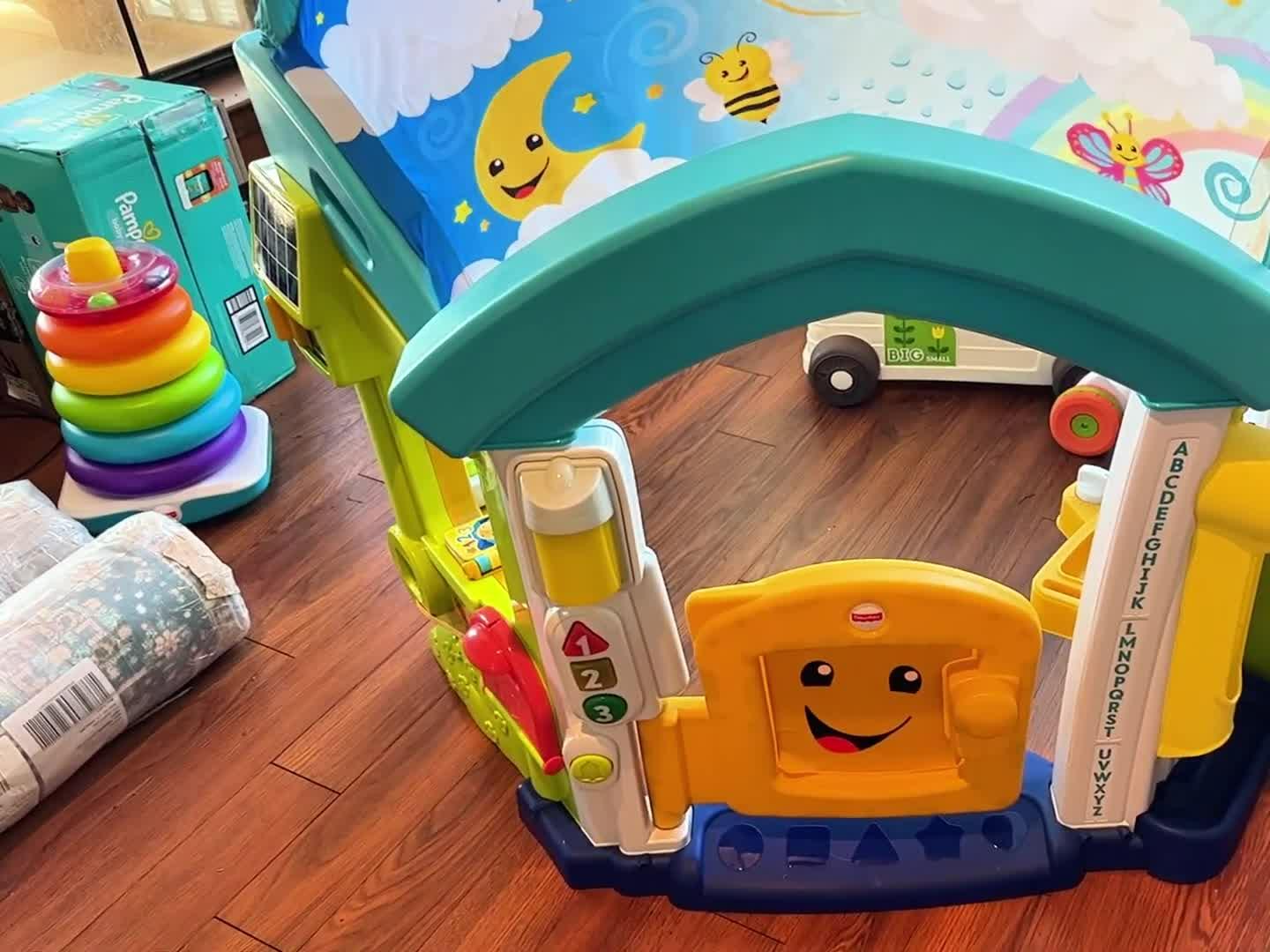 Overall view of the Fisher-Price Laugh & Learn Playhouse