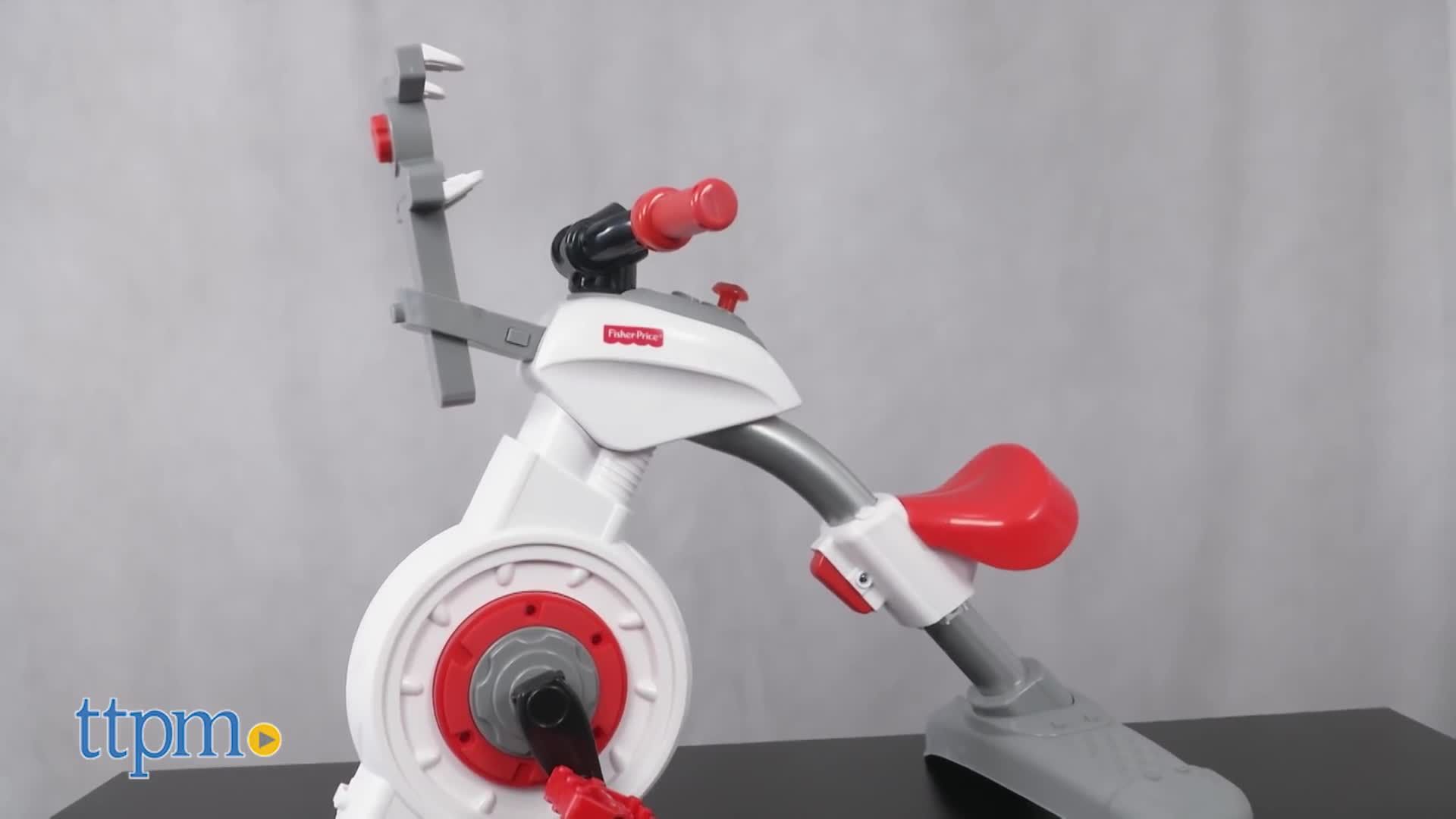 Close-up of the child using the Smart Cycle.