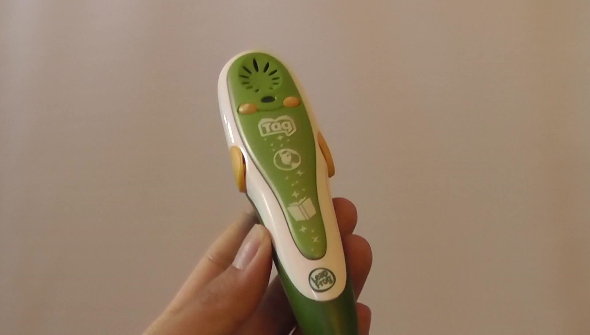 Close-up of the pen highlighting the speaker location