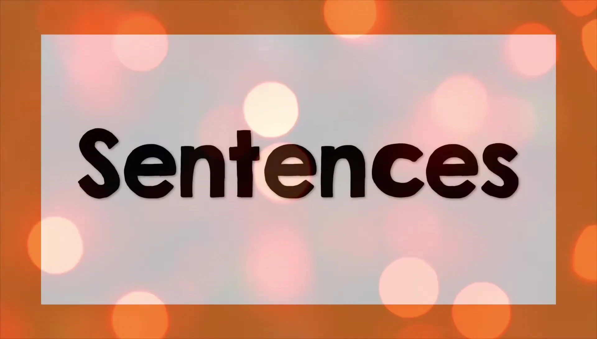 Example sentences using sight words