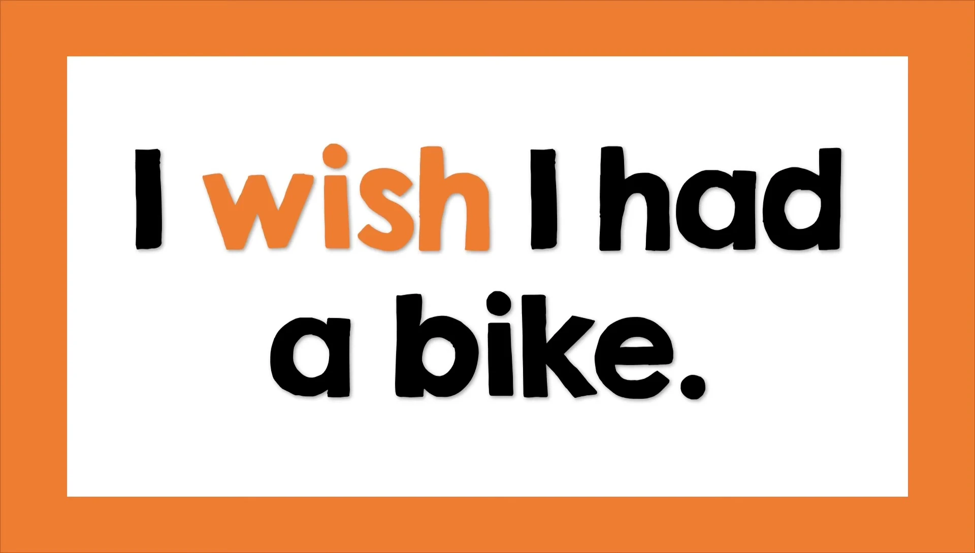 Example sentence using 'wish'