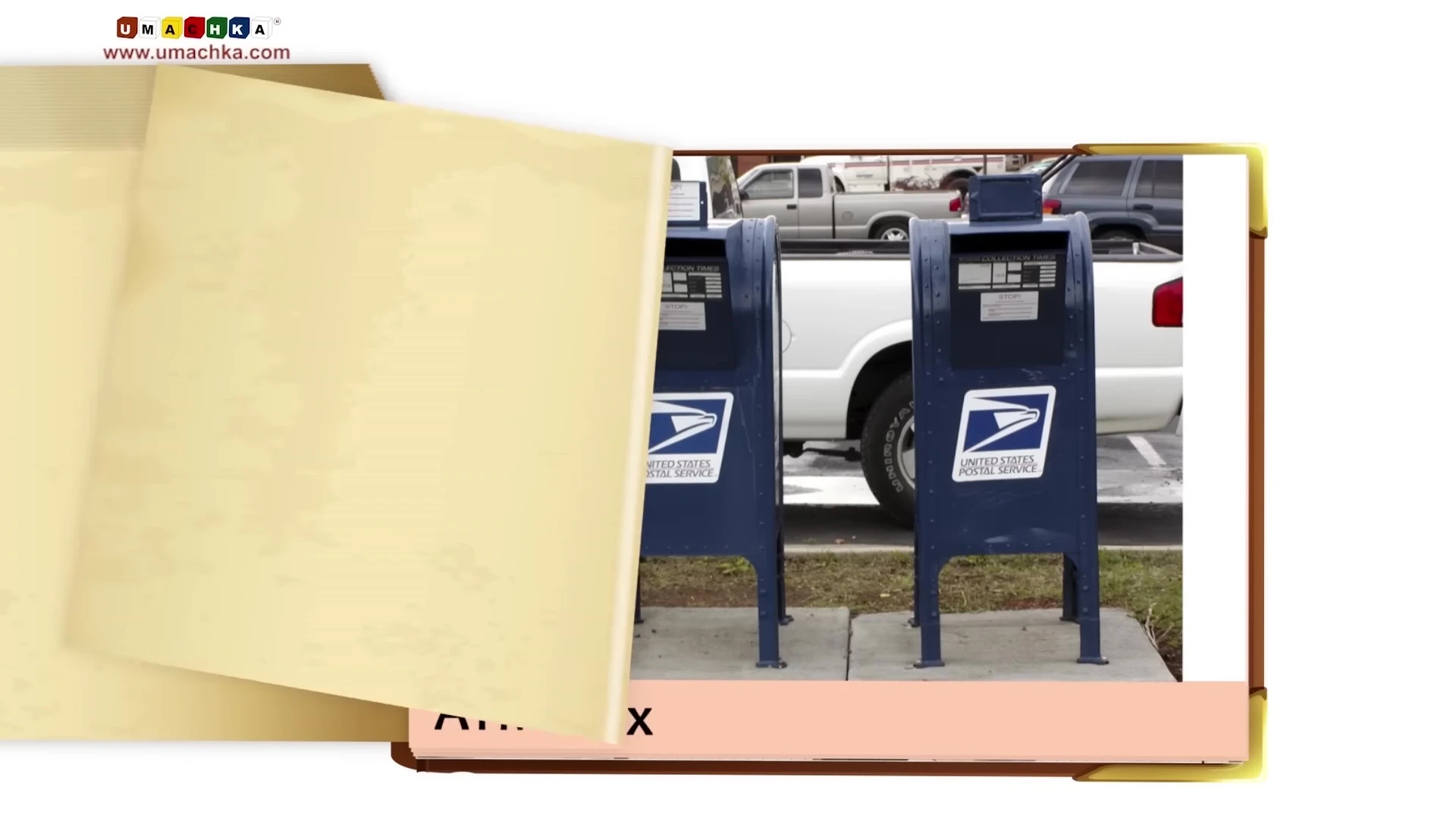 A mailbox and an ATM