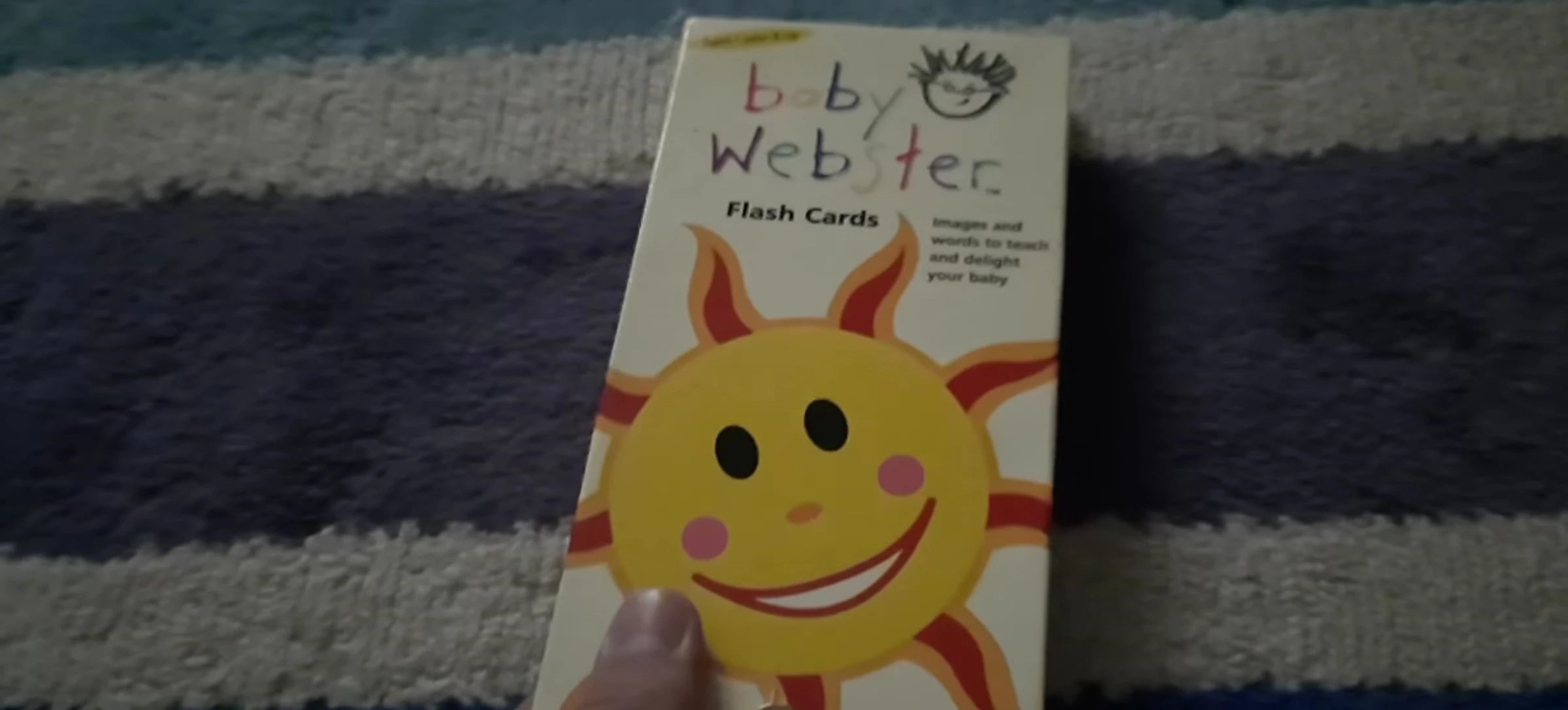 Front of the flash card box