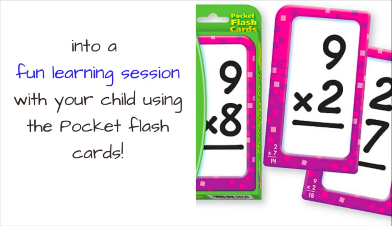 A parent reviewing the cards with a child.