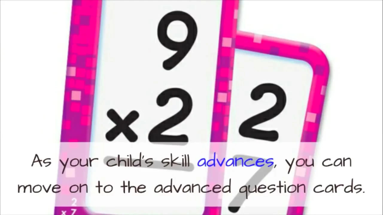 Close-up of advanced-level flashcards