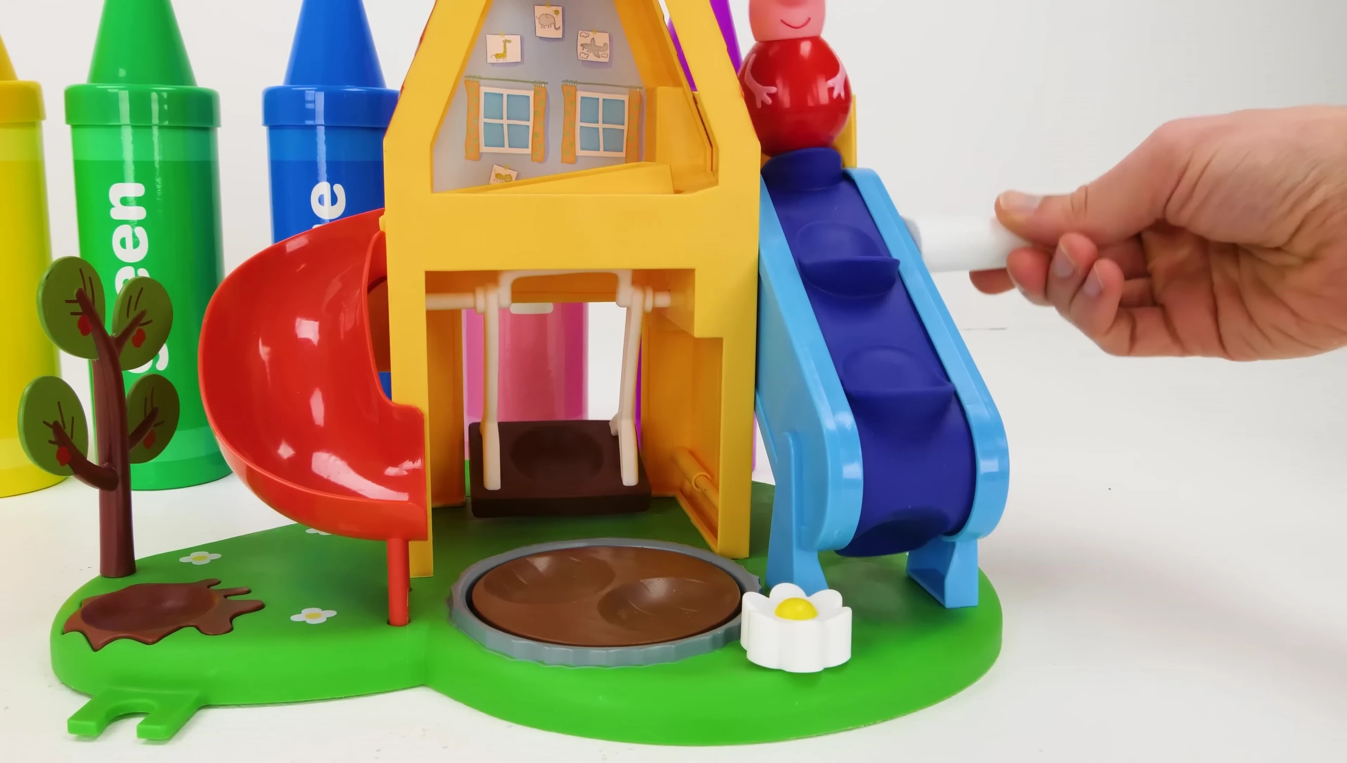 Peppa Pig on the playground