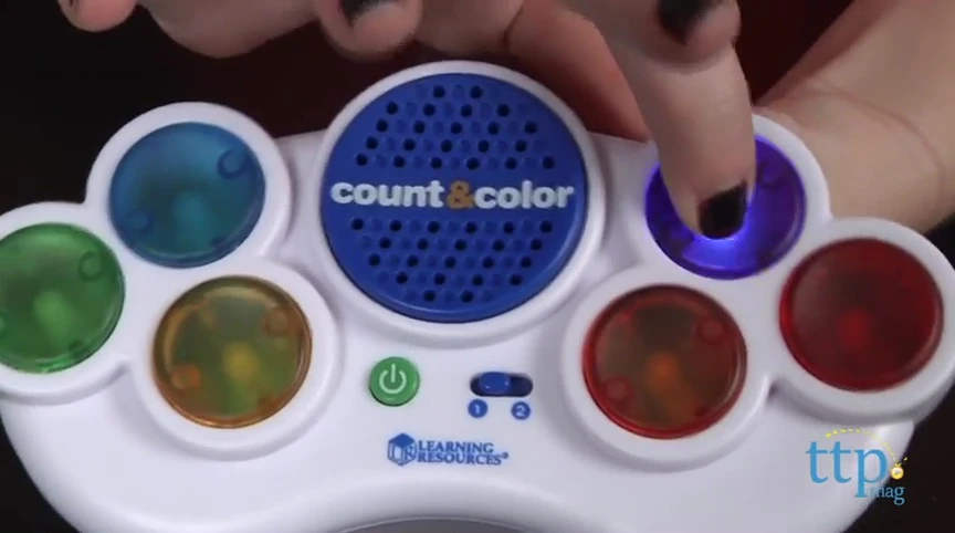 Screen showcasing Mode 2 of the game with illuminated buttons
