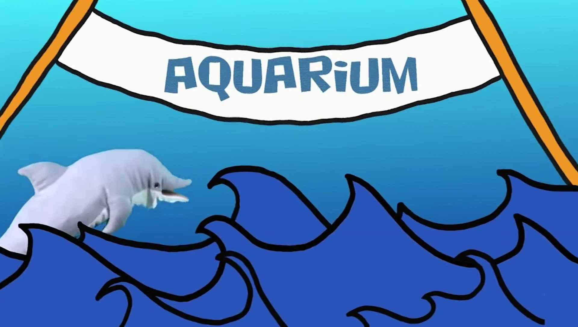 Flashcards showing Aquarium related vocabulary
