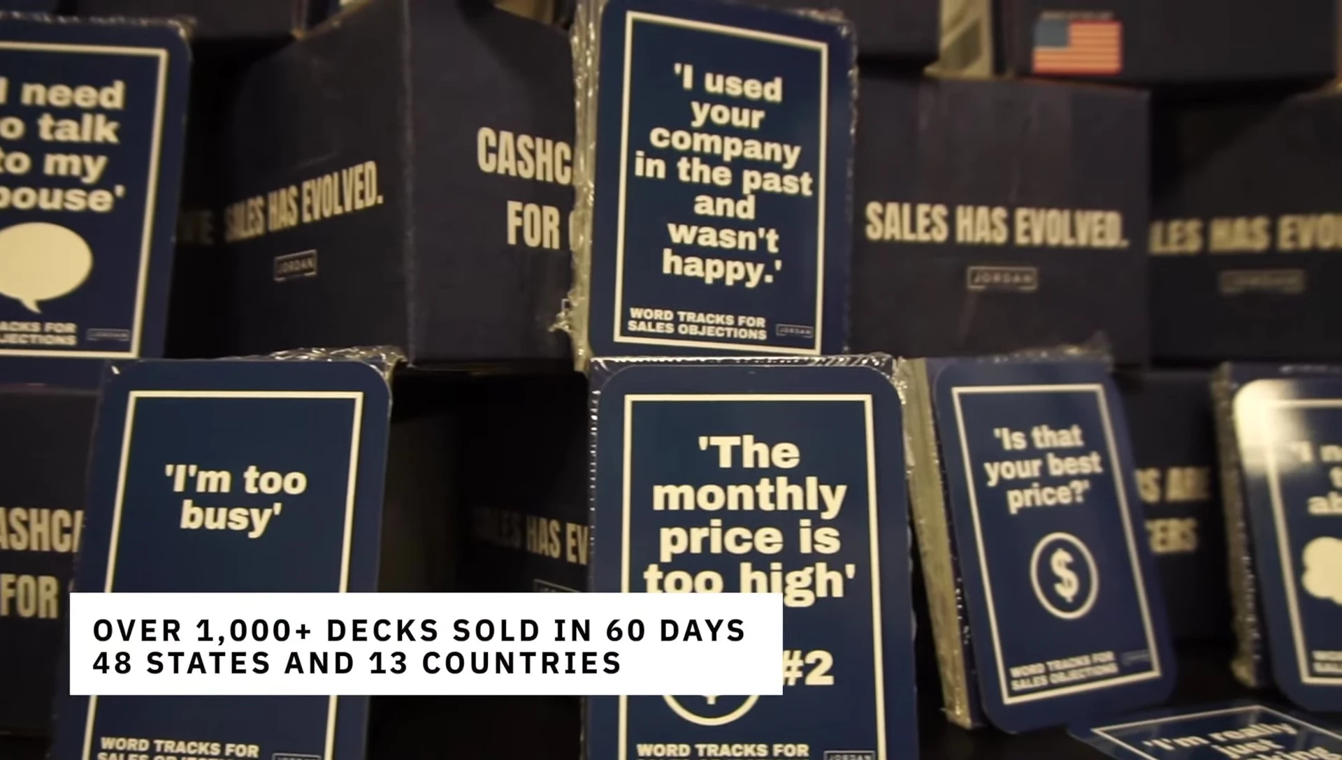 Image showcasing the rapid sales growth and subsequent orders