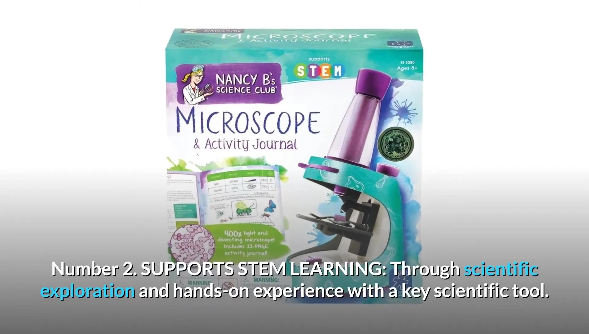Text emphasizing STEM learning and hands-on experience.