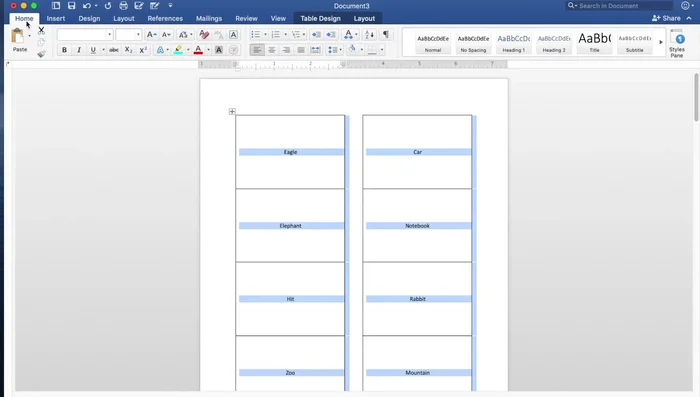 Adjust the font size (suggested size is around 36-48, depending on your word length).