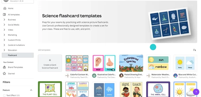 Duplicate the template page to create more cards of the same size.