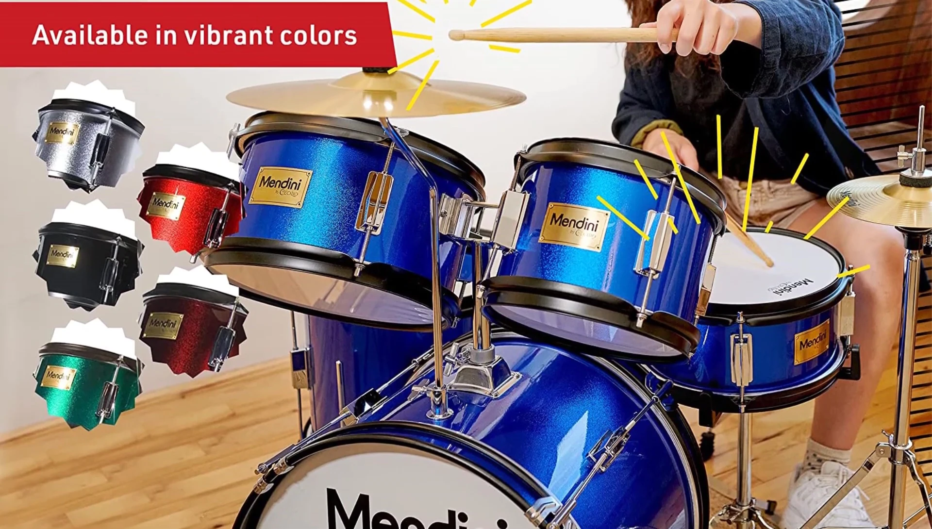 Close-up of Nintendi MJDS snare drum