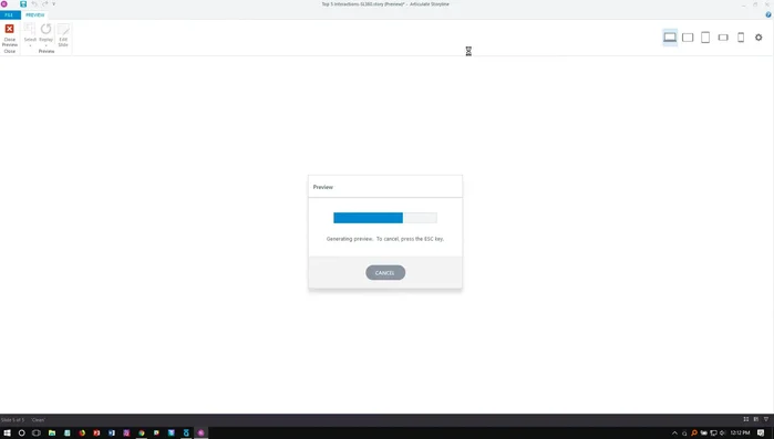 Place cards on the slide. Clicking a card reveals its 'Selected' state.