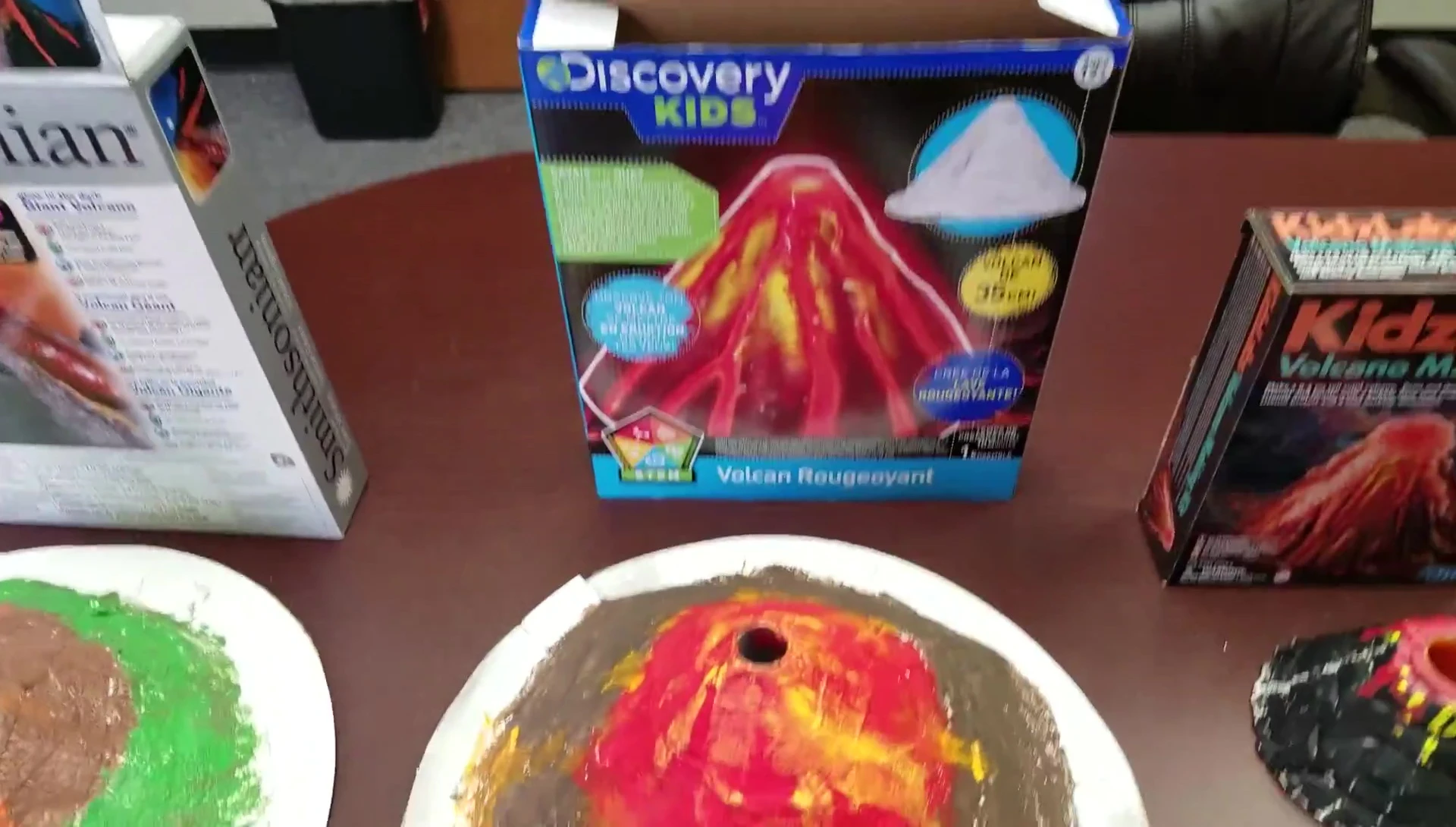 The finished Discovery Kids Volcano after painting
