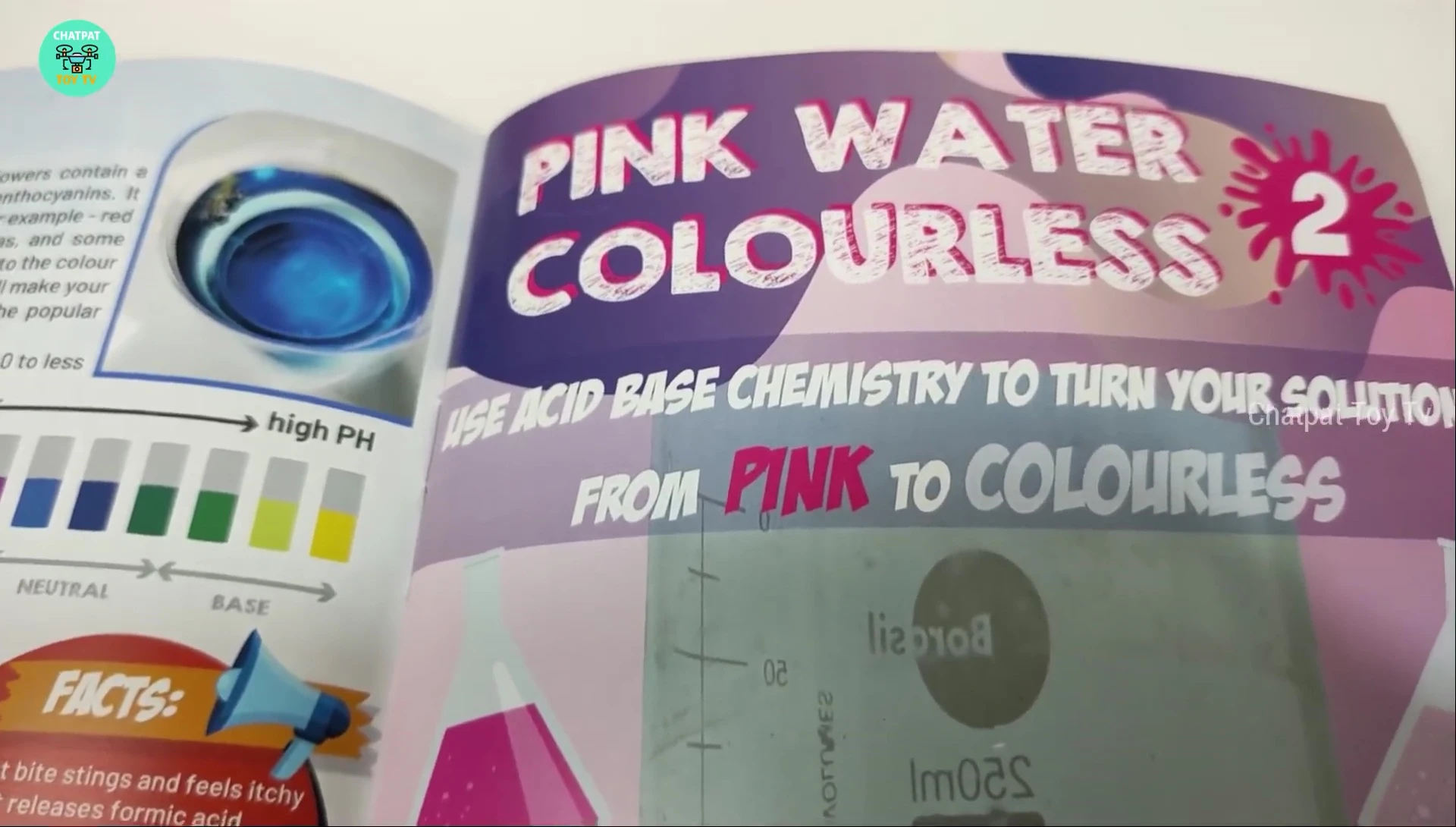 The pink water color experiment