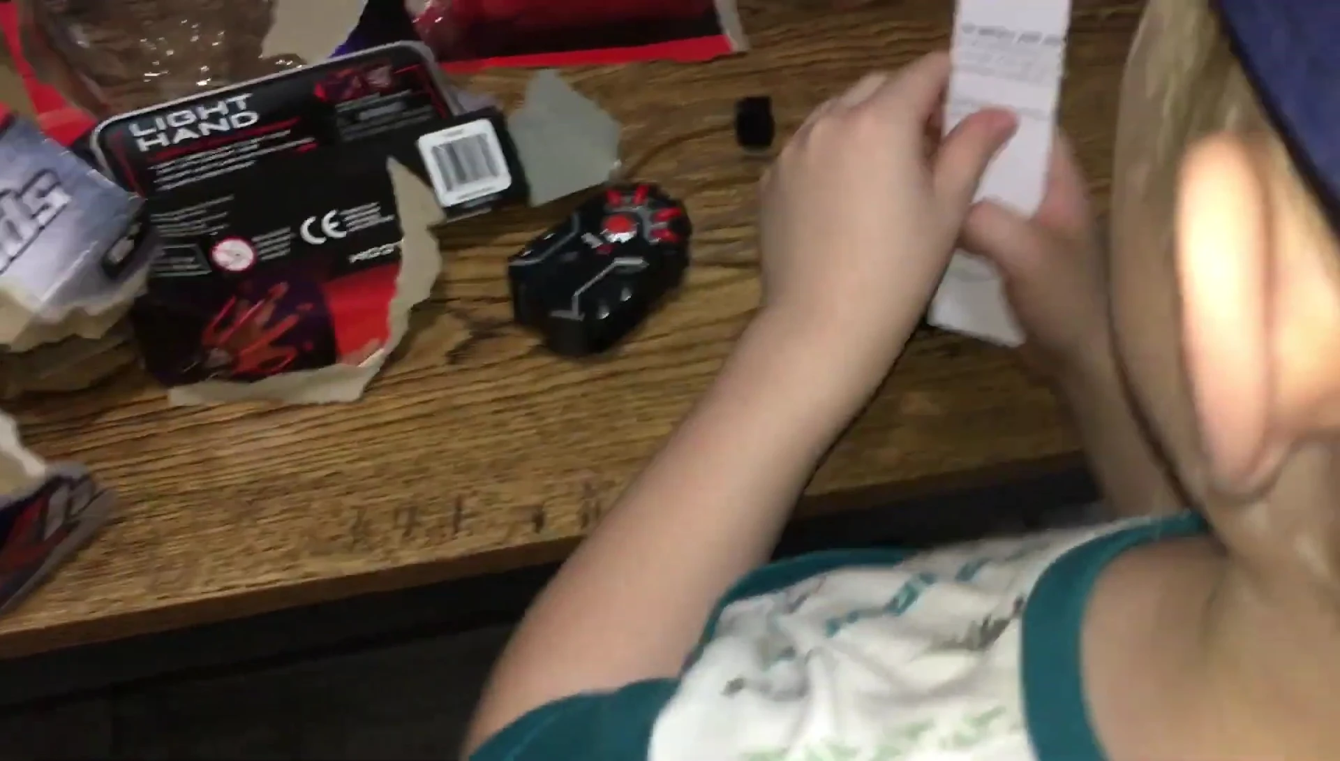 Inserting batteries into the spy glasses