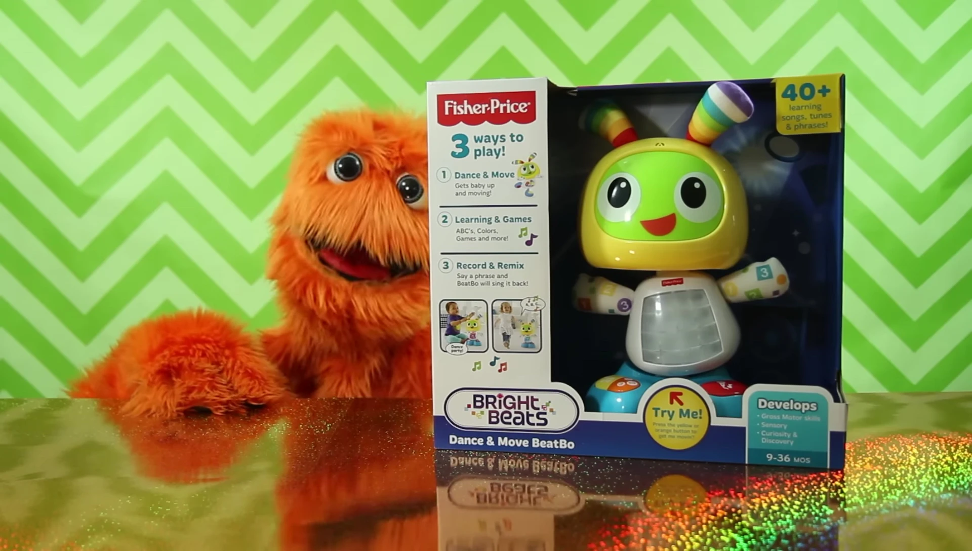The robot toy being opened, showing its colorful design.