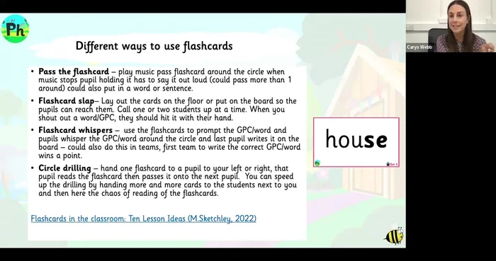 Each student reads the card aloud and passes it on.